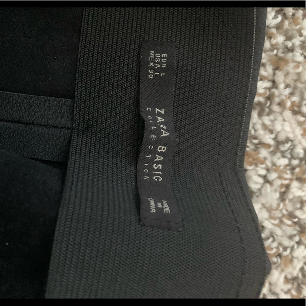 Zara faux leather leggings large